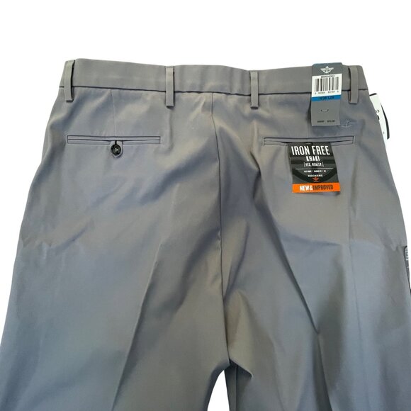 Dockers Mens Gray Cotton Blend Iron Free Straight Fit Khaki Pants Sz 36x29 - New - Picture 4 of 12
